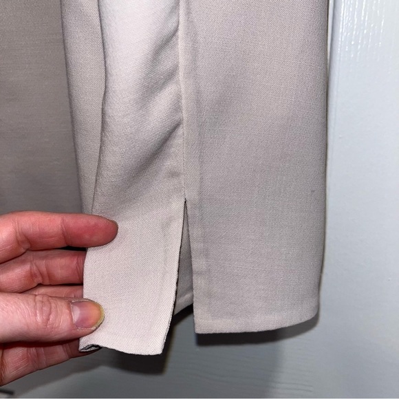 AKRIS Genaro blazer jacket beige tan wool size 10 clay office business NWT New - Picture 14 of 16